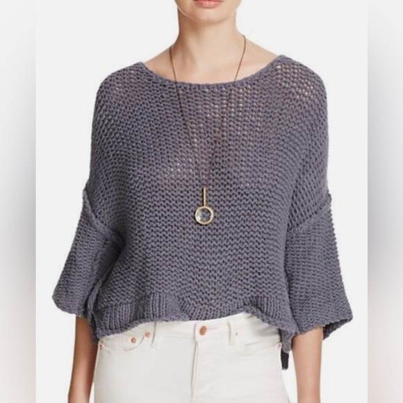 Free People Gray Knit Sweater - Picture 1 of 7